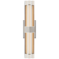 Fascio 18" Sconce in Polished Nickel with Crystal