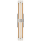 Fascio 24" Sconce in Polished Nickel with Crystal