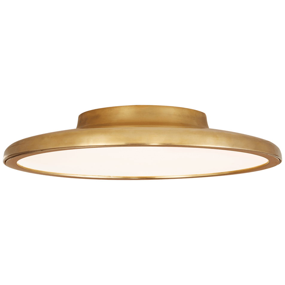 Dot 13" Flush Mount in Natural Brass