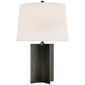 Costes Medium Table Lamp in Bronze with Linen Shade