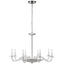 Clear Glass and Polished Nickel