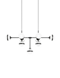 Підвіска Пеггі - Glossy Black / Білий глянцевий / E14