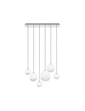 Підвісний світильник Puppet Medium - Glossy Chrome / Білий затінений / G9