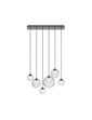 Підвісний світильник Puppet Medium - Matt Black / Кристально прозорий / G9