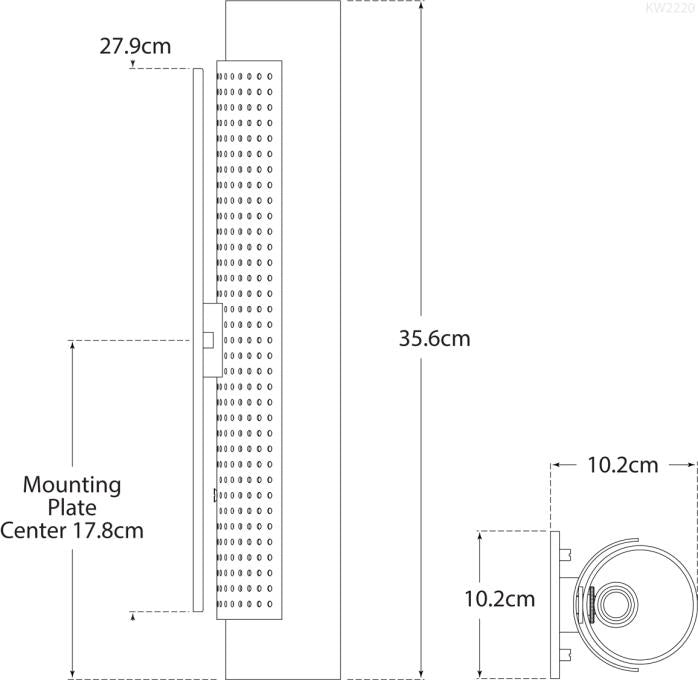 Настінний світильник Precision Cylinder Креслення