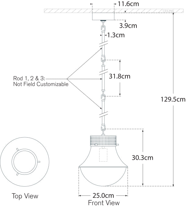 Малий підвіс Precision Креслення