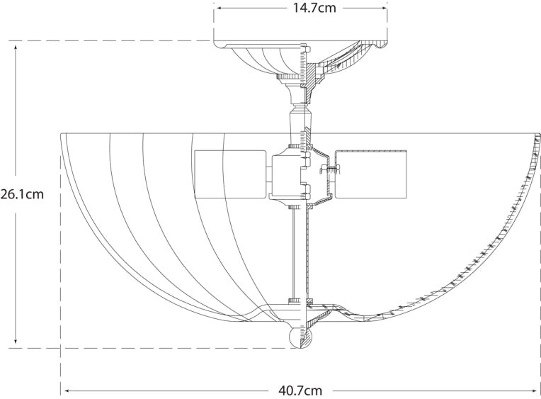 Rosehill Semi-Flush Креслення