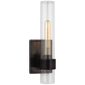 Presidio 14" Outdoor Sconce in Bronze with Clear Glass