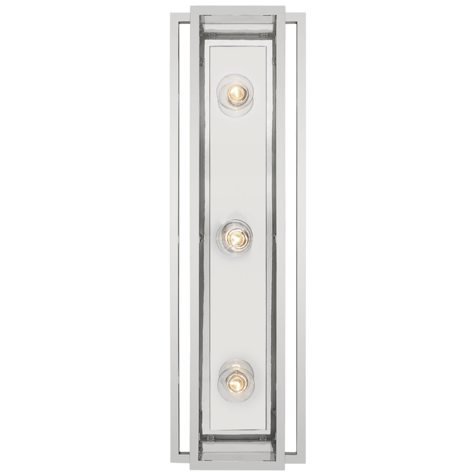 Halle 24" Vanity Light in Polished Nickel with Clear Glass