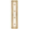 Hand-Rubbed Antique Brass and Polished Nickel / Прозоре скло