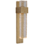 Soft Brass and Clear Wavy Glass