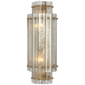 Cadence Small Tiered Sconce in Hand-Rubbed Antique Brass with Antique Mirror