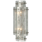 Cadence Small Tiered Sconce in Polished Nickel with Antique Mirror
