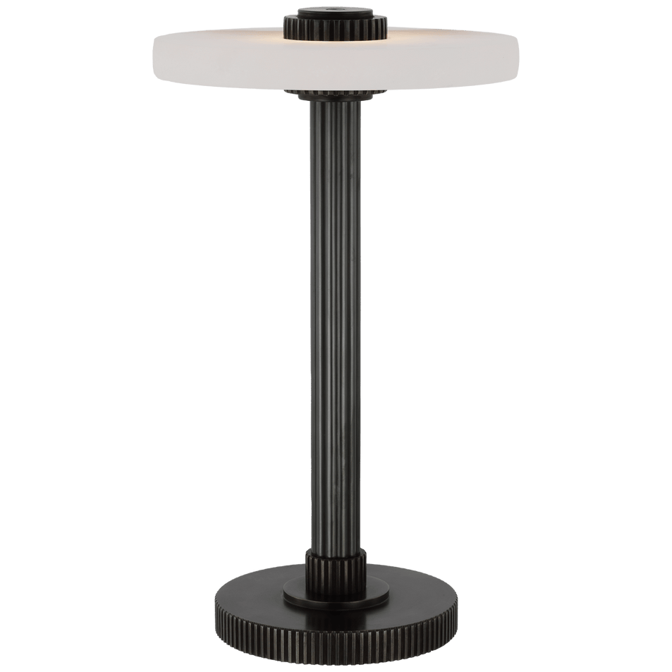 Aran 9" Rechargeable Accent Lamp, a premium Decorative light by VCGallery Italy. Close - up image of its design.