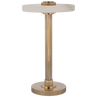 Hand-Rubbed Antique Brass and Alabaster