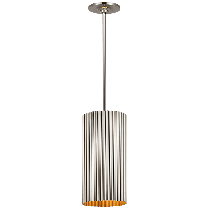 Rivers Small Fluted Pendant, a premium Pendant light by Visual Comfort & Co. Close - up image of its design.