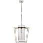 Presidio Small Lantern in Polished Nickel with Clear Glass