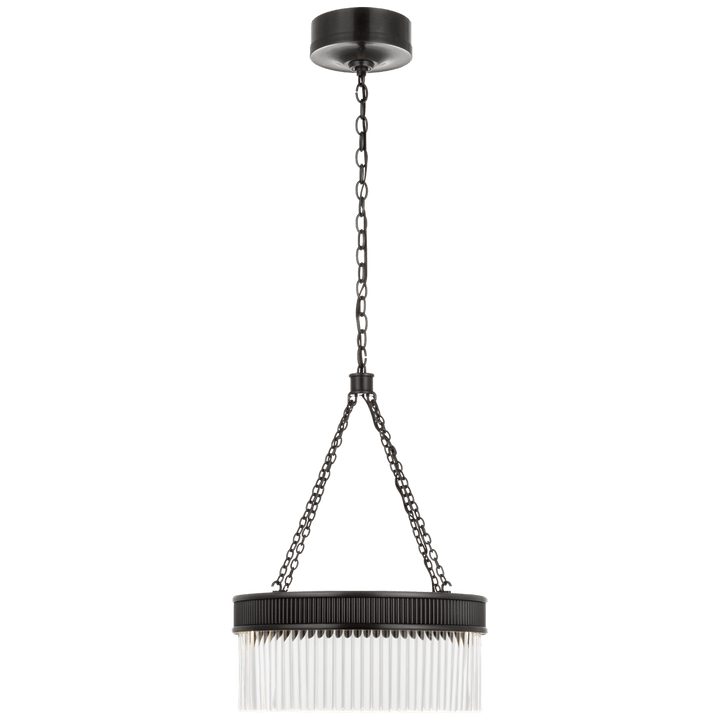 Menil Medium Chandelier in Bronze with Crystal Rods