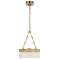 Menil Medium Chandelier in Soft Brass with Crystal Rods