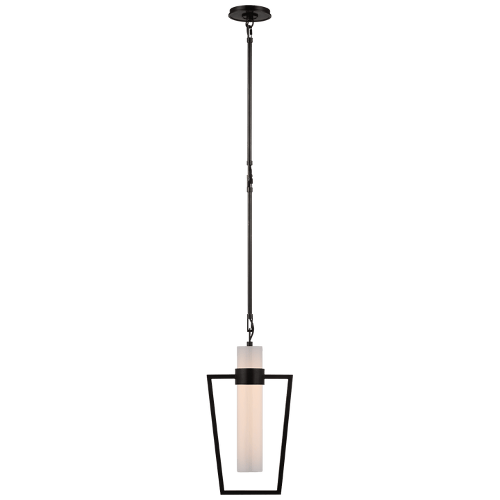 Presidio Petite Caged Pendant, a premium Pendant light by Visual Comfort & Co. Close - up image of its design.