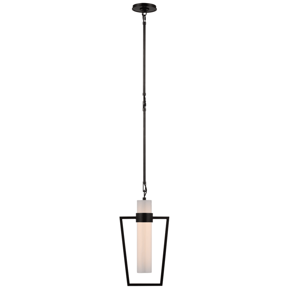 Presidio Petite Caged Pendant, a premium Pendant light by Visual Comfort & Co. Close - up image of its design.