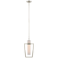 Presidio Petite Caged Pendant, a premium Pendant light by Visual Comfort & Co. Close - up image of its design.