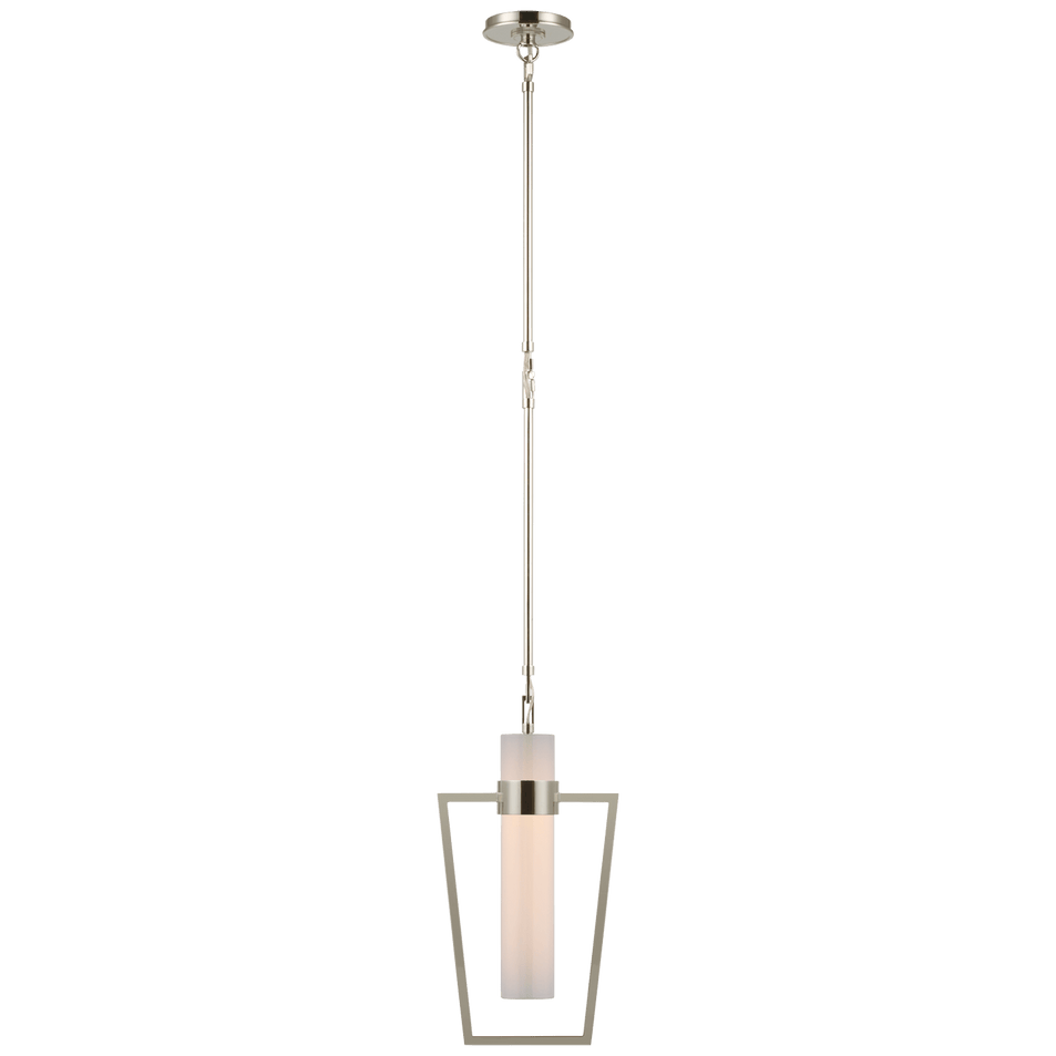 Presidio Petite Caged Pendant, a premium Pendant light by Visual Comfort & Co. Close - up image of its design.