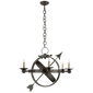 Armillary Sphere Chandelier, a premium light by Visual Comfort & Co. Close - up image of its design.
