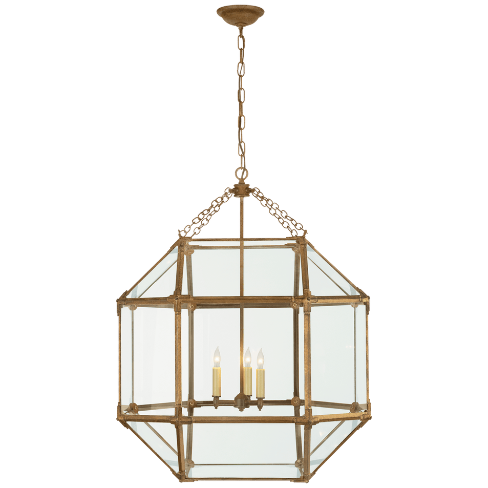 Morris Large Lantern, a premium Lantern light by VCGallery Italy. Close - up image of its design.