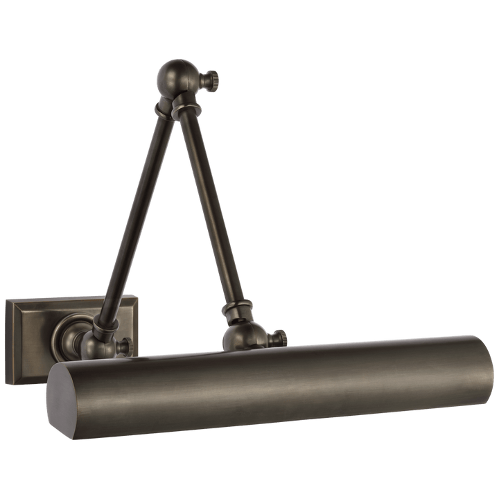 Cabinet Maker 12" Double Library Light in Bronze