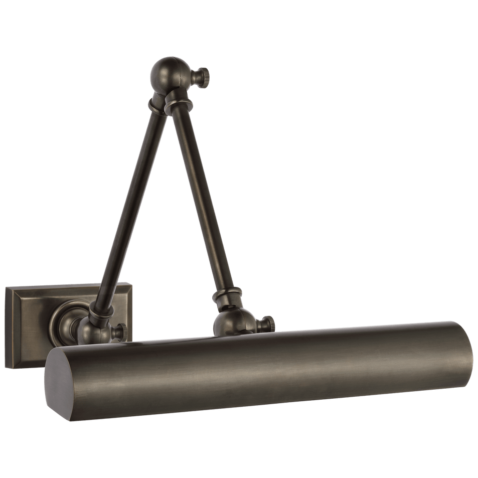 Cabinet Maker 12" Double Library Light in Bronze