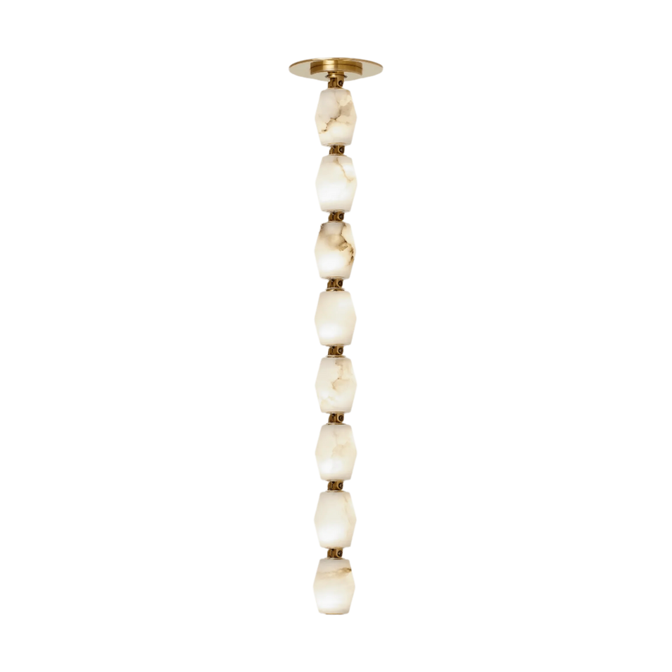 Collier Alabaster 24 Pendant, a premium Pendant light by Visual Comfort & Co. Close - up image of its design.