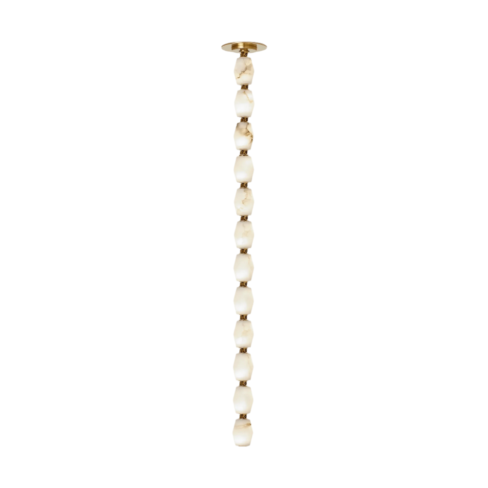Collier Alabaster 36 Pendant, a premium Pendant light by Visual Comfort & Co. Close - up image of its design.