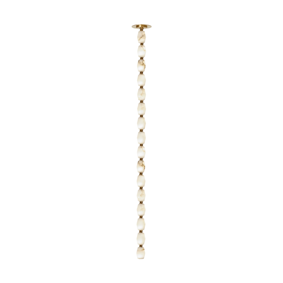 Collier Alabaster 48 Pendant, a premium Pendant light by Visual Comfort & Co. Close - up image of its design.