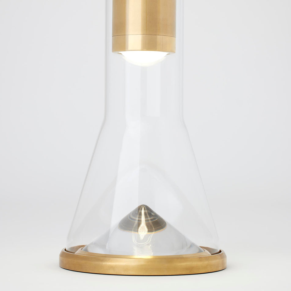 Kandella Accent Table Lamp in Natural Brass