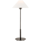 Hackney Table Lamp in Bronze with Linen Shade