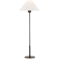 Hackney Buffet Lamp in Bronze with Linen Shade