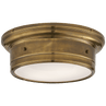 Hand-Rubbed Antique Brass / Біле скло