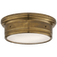 Hand-Rubbed Antique Brass / Біле скло