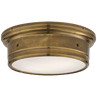 Hand-Rubbed Antique Brass / Біле скло