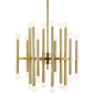 Beckham Modern Medium Chandelier in Burnished Brass