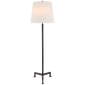 Parish Floor Lamp in Aged Iron with Linen Shade