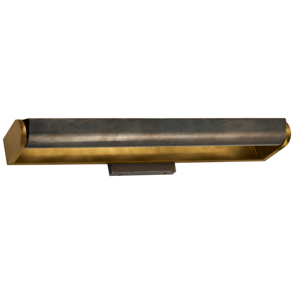 David 24" Art Light in Hand-Rubbed Antique Brass with Bronze Shade