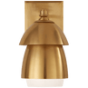 Hand-Rubbed Antique Brass / Полірована вручну антична латунь та біле скло