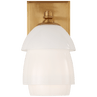 Hand-Rubbed Antique Brass / Біле скло