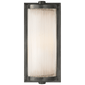 Dresser Short Glass Rod Light in Bronze with Frosted Glass Liner
