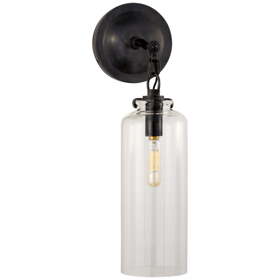 Katie Small Cylinder Sconce, a premium Bath light by VCGallery Italy. Close - up image of its design.