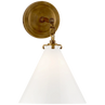 Hand-Rubbed Antique Brass / Біле скло