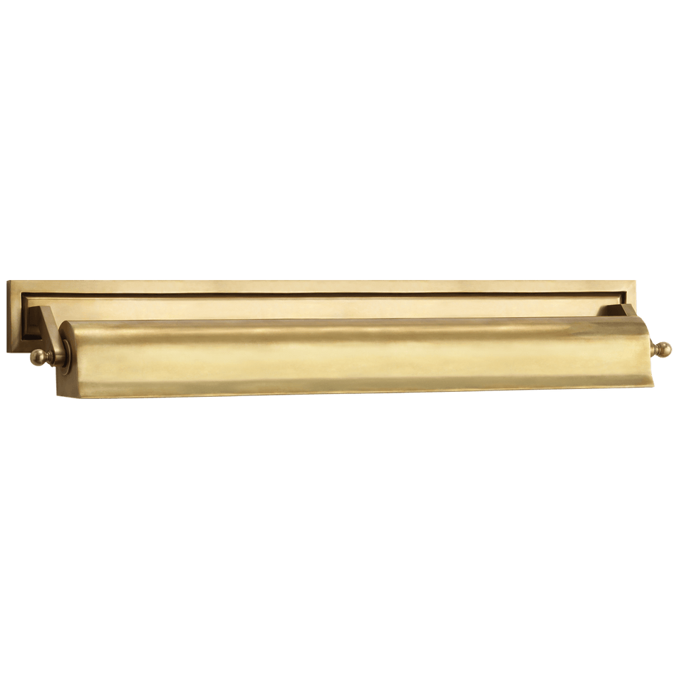Library 22" Picture Light in Hand-Rubbed Antique Brass