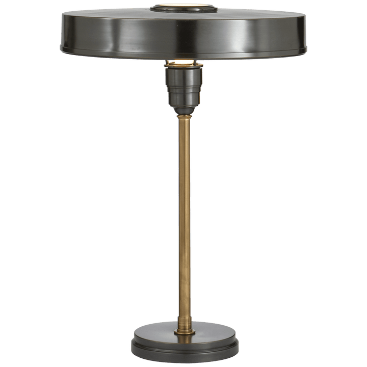 Carlo Table Lamp in Bronze and Hand-Rubbed Antique Brass